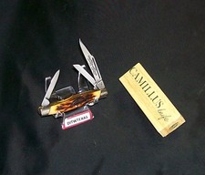 Camillus 70 Sword Brand Knife Handmade Indian Stag Handles W/Packaging Rare Set