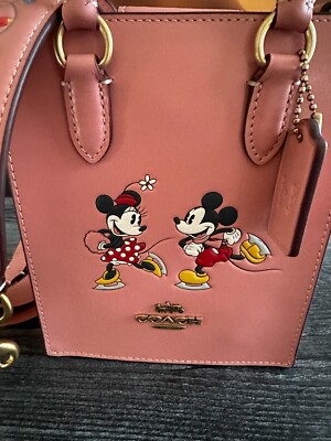 Coach CN023 Disney X Coach North South Mini Tote Ice Skate Motif