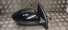 2015 PEUGEOT 308 GENUINE OS DRIVERS COMPLETE WING MIRROR IN BLACK GOOD CONDITION
