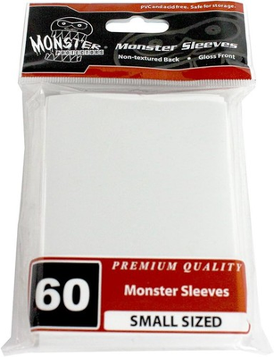 #ad Monster Protectors Sleeves Sleeves Smaller Size Gloss Finish White Fits $8.95