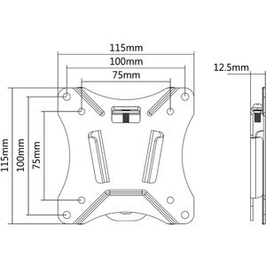 Neomounts Black Nm-W25 10-30" Fixed Monitor/Tv Wall Mount - Image 3