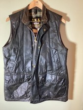 Vintage barbour westmorland wax cotton gillet size 40/42 chest