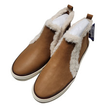 Toms Womens 7.5 Bryce Shoes Sneakers Brown Sugar Leather Faux Fur
