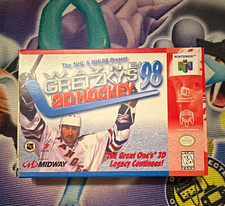 Midway Wayne Gretzky's 3D Hockey '98 Nintendo 64 N64 w/ Manual Mint Grade Box
