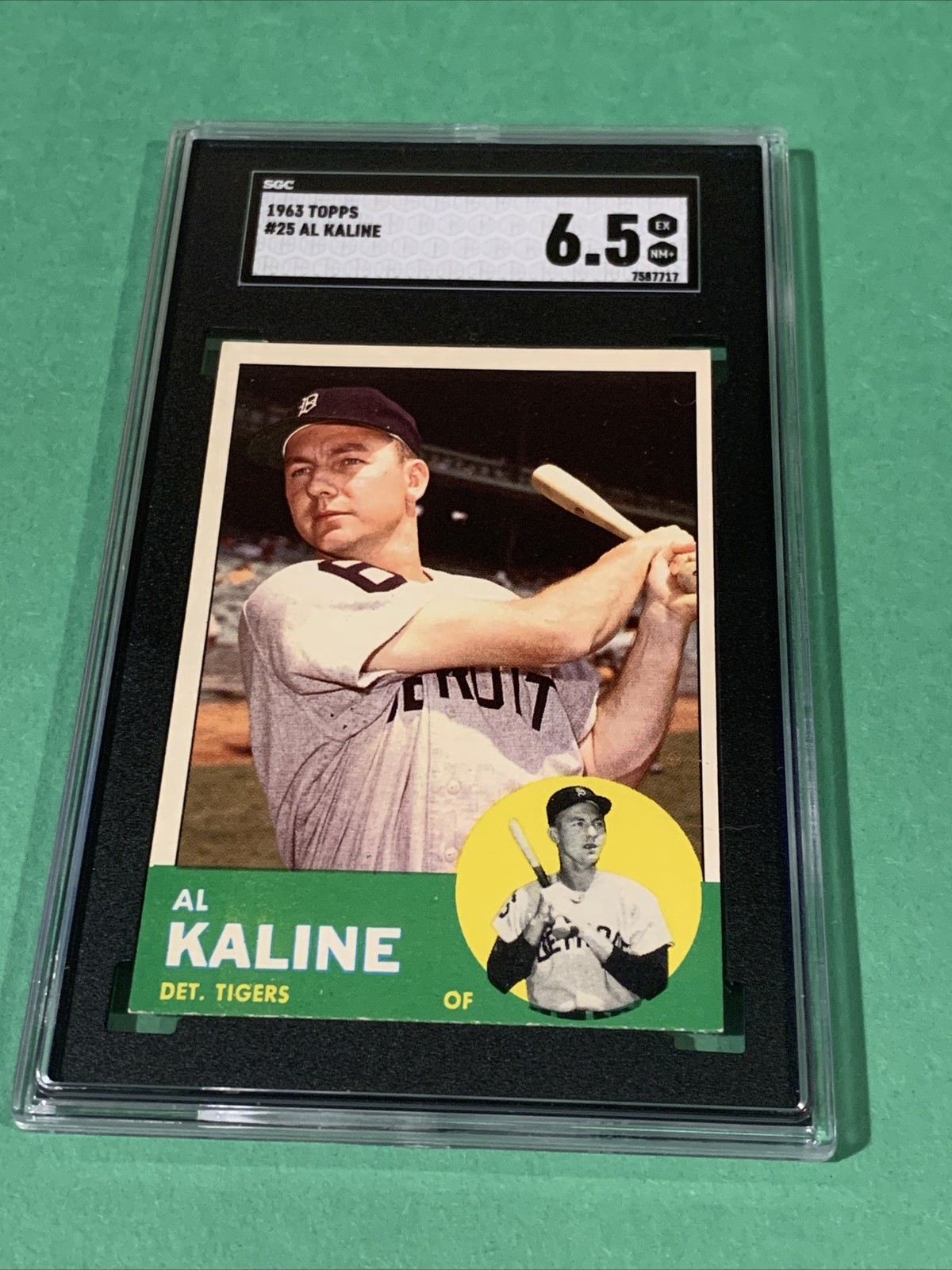 1963 Topps Al Kaline Card #25 Detroit Tigers SGC 6.5