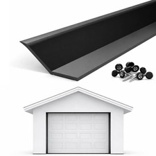 Garage Door Seal Top and Sides - 36 FT TPE Weather Stripping Replacement, Uni...