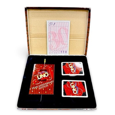 UNO 30th Anniversary Edition Card Game Complete w Display Box