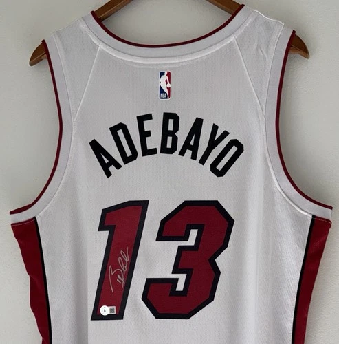 Bam Adebayo Signed Miami Heat Nike NBA Autographed Authentic Swingman Jersey BAS