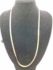 925 Italy P. Lux 18" Herringbone Chain 3mm Wide With "831" I Love Stamp.