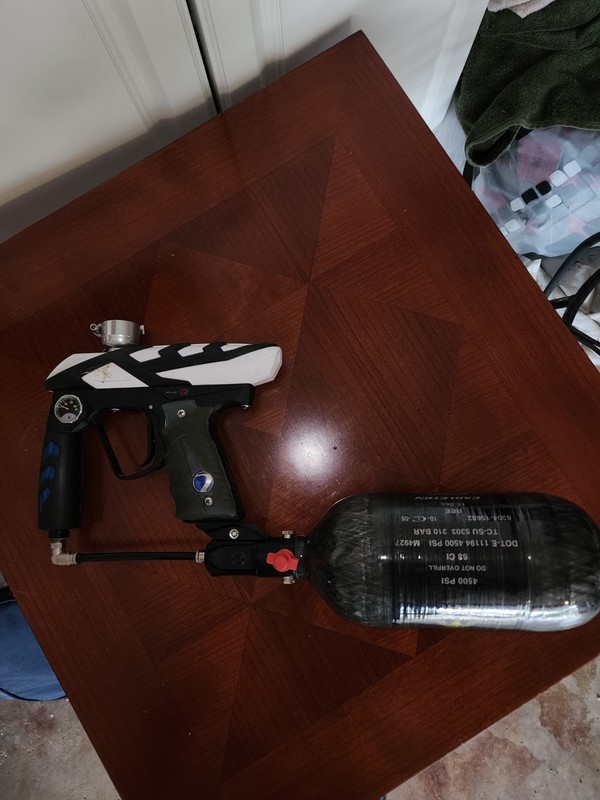 Smart Parts Ion Paintball Gun With Blackheart Board and Nitro Tank