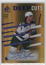 2023 Upper Deck SP Game Used Deep Cuts 58/75 Tier 1 Brock Faber #DC-54 Auto 1b2x