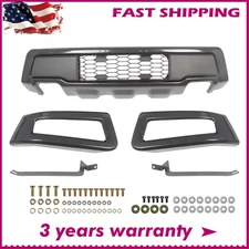 Front Bumper Assembly Raptor Style Gray Steel For 2018-2020 Ford F-150