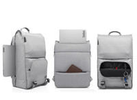 Backpack 15.6 Laptop Notebook Lenovo Carrying Bag Grey Shoulder Straps