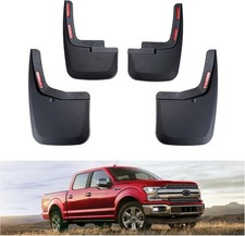 Heavy Duty No Drill Mud Flaps Set For 2015-2020 Ford F-150 4 Pcs Splash Guards Heavy Duty No Drill Mud Flaps Set For 2015-2020 Ford F-150 4 Pcs Splash Guards