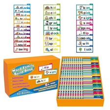 30 Read and Rhyme Flip Books,Word Families Flash Cards, Sight Word Flash Cards