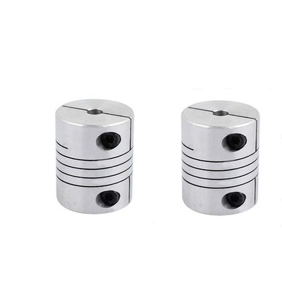 Xnrtop 5mm to6.35 mm Shaft Coupling 30mm Length 25mm Diameter Stepper Motor C...