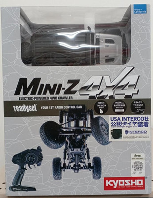 KYOSHO MINI-Z 4x4 Jeep Wrangler Rubicon Readyset Silver RC Car 32528S Japan
