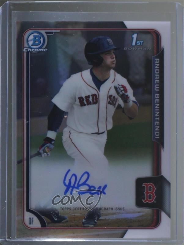 2015 Bowman Draft Chrome Pick Refractor Andrew Benintendi #BCA-AB Auto 3k7
