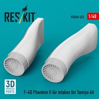 ResKit RSU48-0623 - 1:48 F-4B Phantom II Air Intakes For Tamiya Kit (3D Printed)