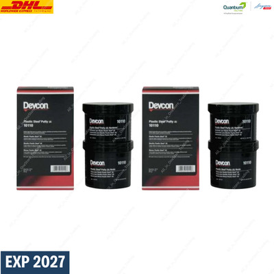 2 SET Epoxy 10110 Plastic Steel Putty (A) 1 lb. Kit Metal Filled Putty Devcon