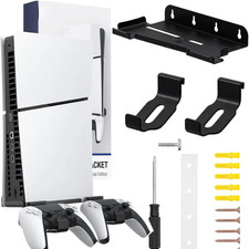 Wall Mount for 5 Slim Disc and Digital Edition, Wall Mount with 2 Removable  Con