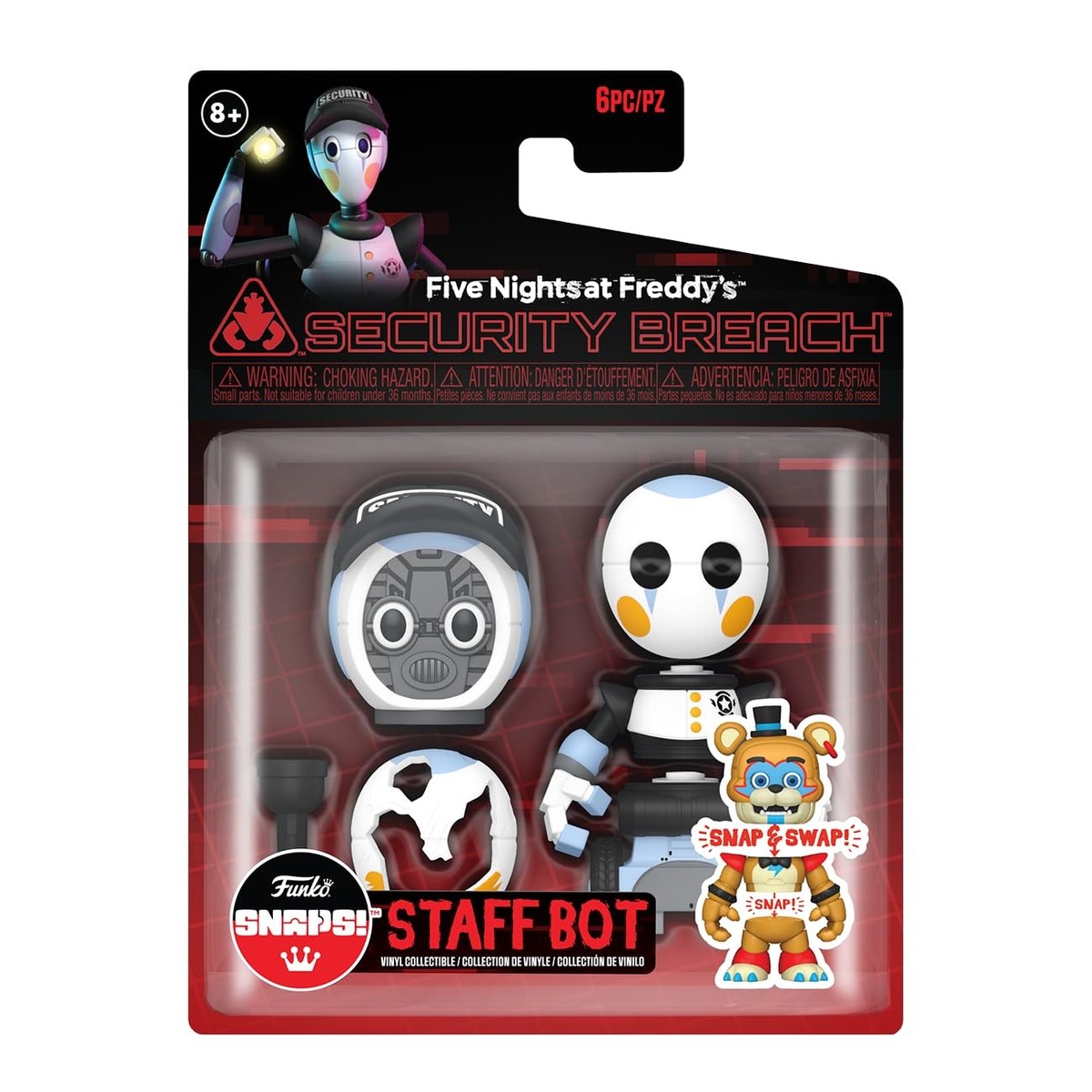 Snapsies Customizable Vinyl Figure Snaps Staff Bot Five Nights At