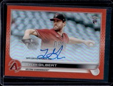 2022 Topps Chrome Tyler Gilbert Auto Autograph RC Orange Refractor #/25 Rookie