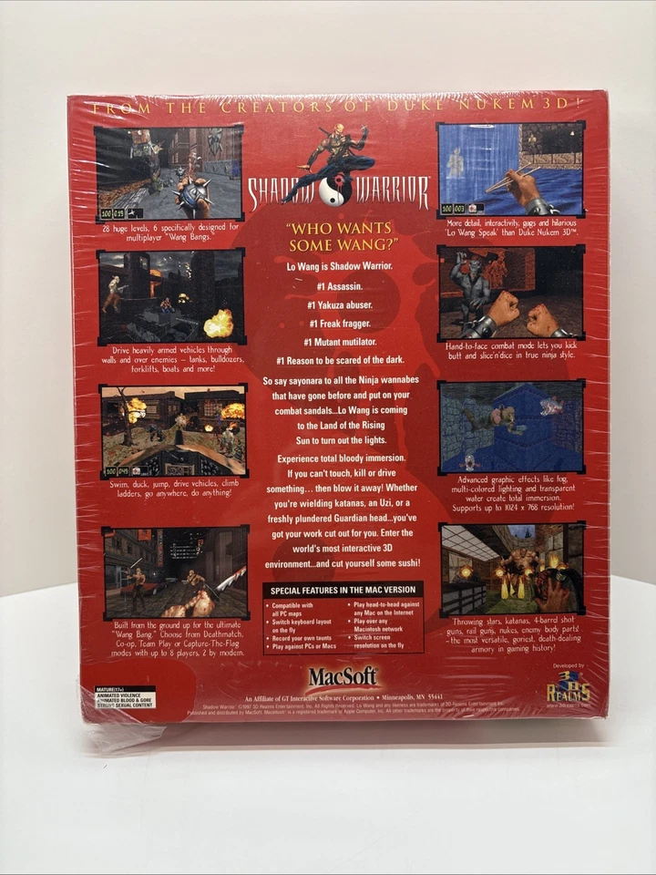 Lo Wang is Shadow Warrior For Macintosh (1997) CD-ROM MacSoft -Sealed See Pics - Image 2 of 4