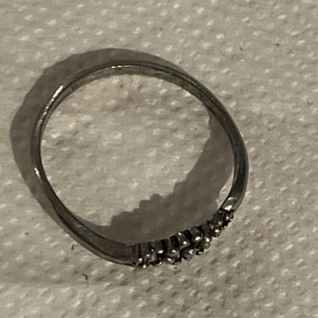 Sterling Silver Seed Bead Stacking Ring, Size 7. - image 8