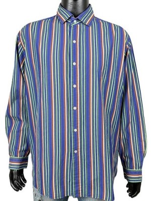 Polo Ralph Lauren Herren Hemd Mehrfarbig Streifen Westerton Fine Two Ply 120 s 2XL