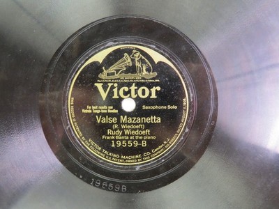 Rudy Wiedoeft - VICTOR 19559 - Valse Mazanetta & Kiss Me Again - Saxophone Solo
