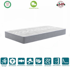 Materasso Singolo 20cm 80x190 Memory Foam 100% Made In Italy Anallergico