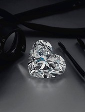 CERTIFIED 1.00 Ct Earth-Mined Natural Diamond D Grade HEART LOOSE VVS1/6.5 mm