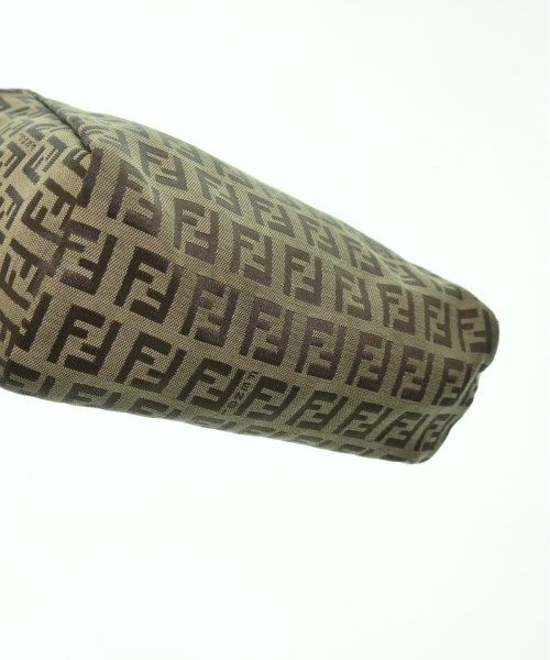 FENDI Handbag Beige Leather Canvas Zucchino Unisex From Japan thumbnail 9