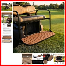 Golf Cart Rear Seat Kits Floor Mat,Fit for YA/EZGO RXV/TXT/Club Car Brown