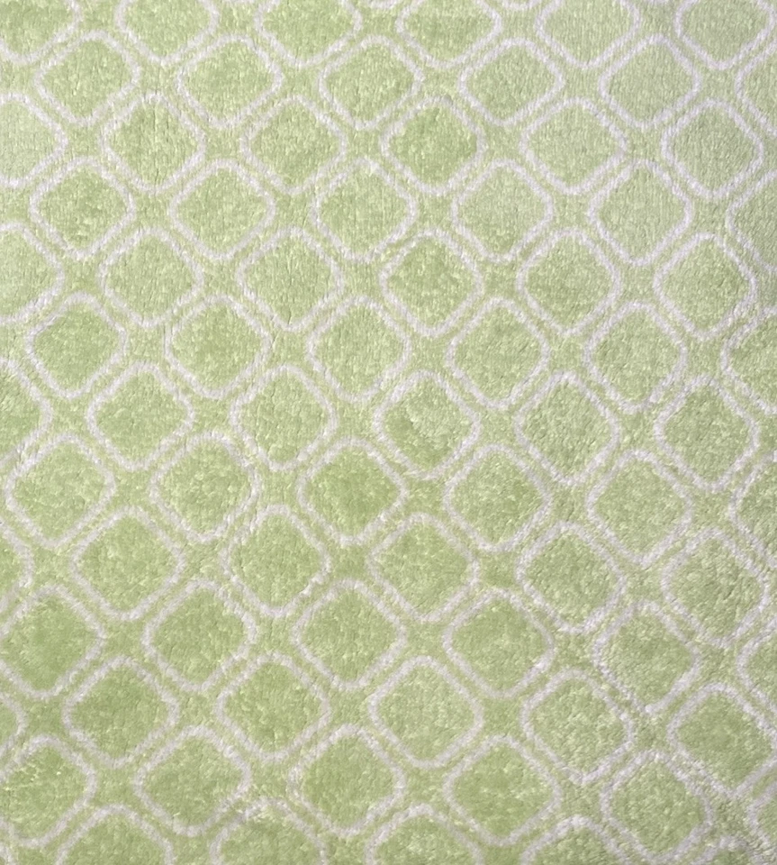 Manta Bebé Disney Verde Blanco Borde Puntada Diamante Suave Vellón Lovey 30"x30" Foto 4 de 4