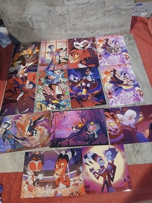 Helluva Boss Poster 4 X 6, 4 X 4 Stolas X Blitzo Lot Of 13