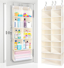 over the Door Organizer, 5-Tier Extra Large Hanging Storage with 10 Mesh Pockets