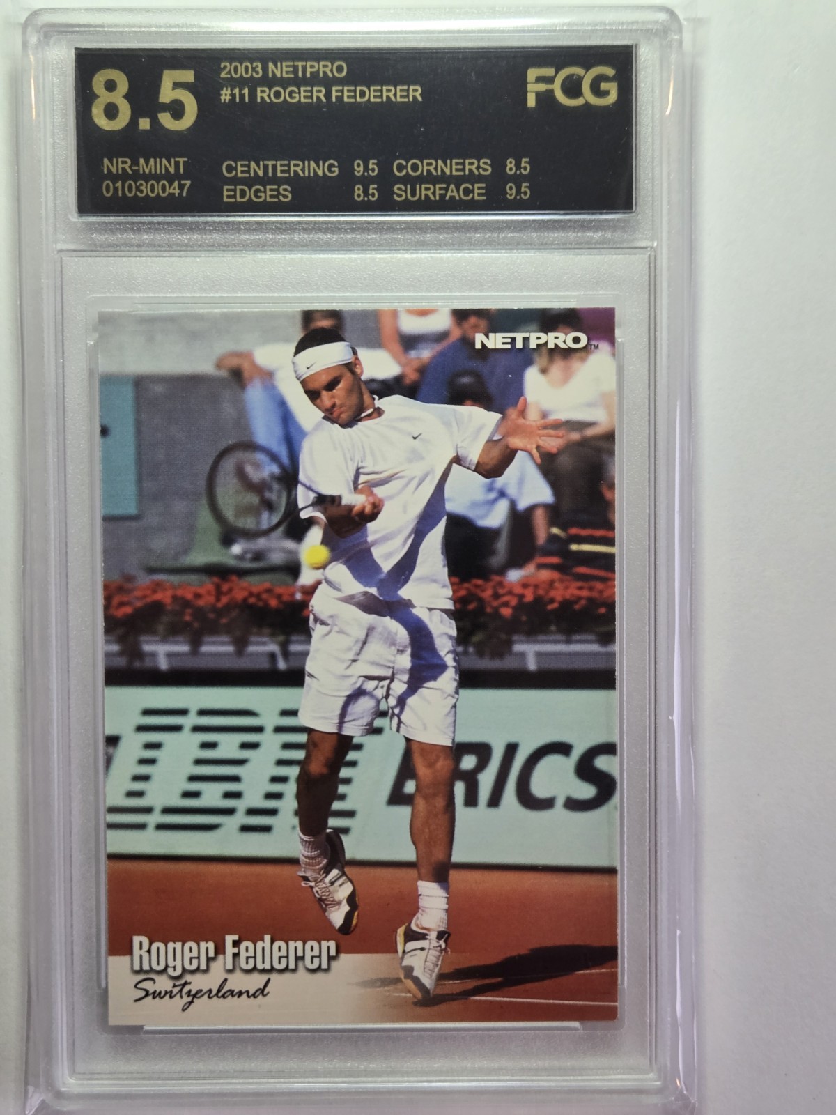 2003 NetPro - Roger Federer #11 (RC) Graded