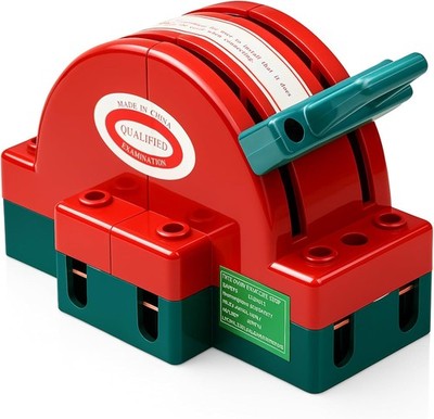 Disconnect Knife Switch Double Power Disconnect Switch(100 220 V 2 Pole, Orange)