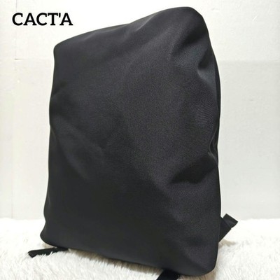 CACTA Backpack Nylon A4 Black Men School Work Travel Secure Condition