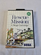 Rescue Mission Sega Master System 1988 With Manual Untested