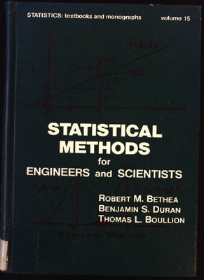 Statistical methods for engineers and scientists Statistics, textbooks and monog