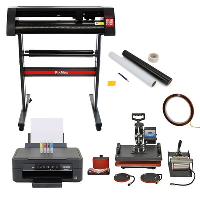Vinyl Schneider Sublimationsdrucker 5 in 1 Hitze Presse T-Shirt Transfer Digital