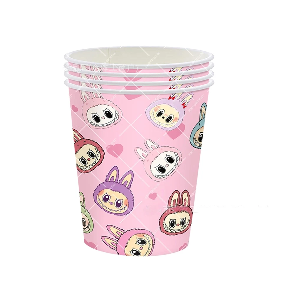 LaBu Party Decorations Set Happy Birthday Banner Tableware Napkins Cups - Image 3 of 4