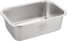 PEDAY Large Dog Water Bowl 304 Stainless Steel Extra Large Dog Bowl for Big  X