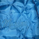 Marker Womens Puffer Vest Blue Zip Up Pockets Lined Quilted Mock Neck Small — photo 3