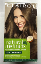 Clairol Natural Instincts Demi-Permanent Hair Color Matches Light Brown 6