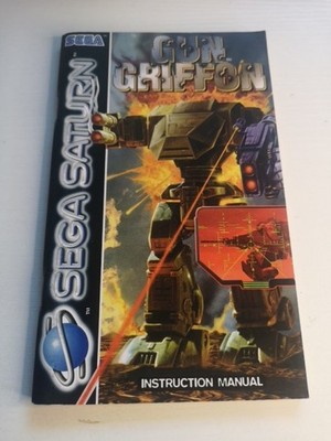 Gun Griffon - Sega Saturn Spielanleitung Booklet Gebraucht