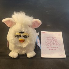 1999 Vintage Electronic Furby Babies with Tag & Manual Interactive Toy Works